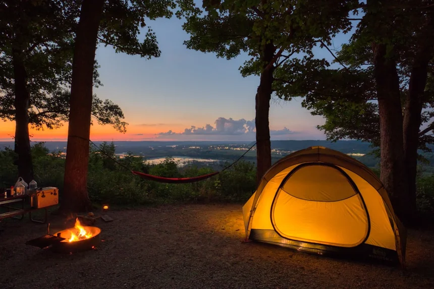 Camping.